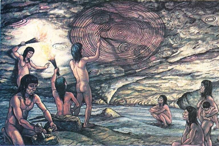 Pinturas aborígenes. 